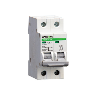 1A a 63A AC 230V/400V Mini disyuntor 1P <span class=keywords><strong>2P</strong></span> 3P 4P 63Amp Pole MCB con protección contra sobrecarga Din Rail montado en el RWM5-63 - Product Image 1