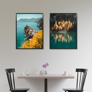 多尺寸定制金属相框铝制相框，带简约现代海报框架 - Product Image 4