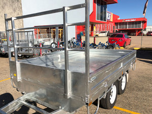 定制专业10*6平板拖车，带双轴，用于小型汽车运输 - Product Image 5