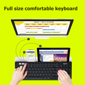 New Logitech K780 Multi-Device Wireless <strong>Keyboard</strong> FLOW Cross-<strong>Computer</strong> <strong>Control</strong> Compatible for <strong>Computer</strong> Phone and Tablet - Product Image 3