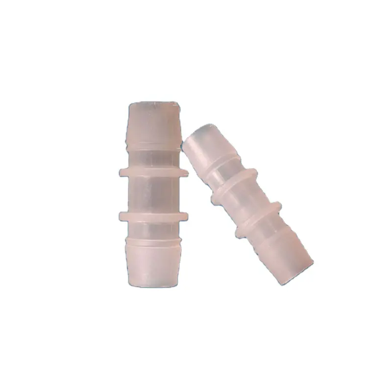 Conector de tubo de lengüeta para manguera de plástico blanco de 1/16 "y 1,6mm, accesorio de tubo de púas recto en forma de I de 2 vías