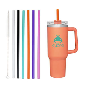 Tùy Chỉnh 10Mm Đầy Màu Sắc Tái Sử Dụng 40Oz Cốc Ống Hút Cho Sanley Owala Yeti Cốc Phụ Kiện - Product Image 1