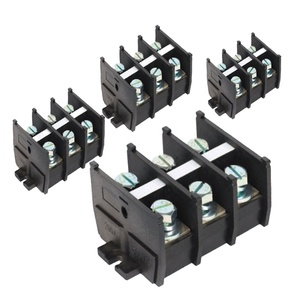 Bloque de tira de barrera eléctrica de riel Din fijo de tornillo, PCB configurable, Conector de puente de doble fila, bloque de terminales de barrera - Product Image 1