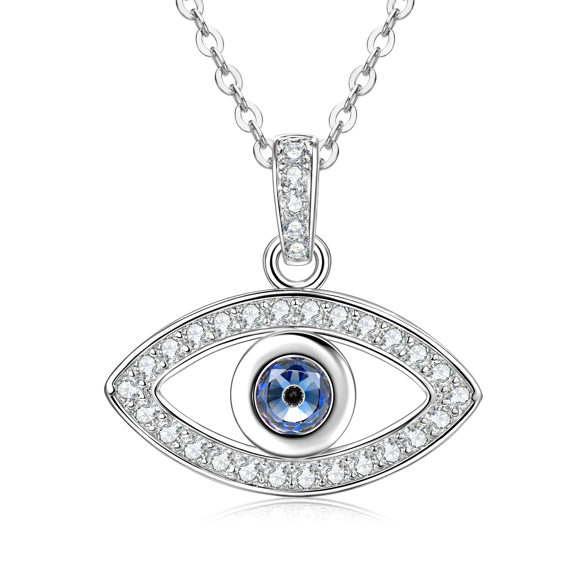 Zircon 5mm * 1 pièces plaqué or blanc