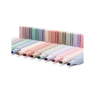 Manufacturer Oem No Bleed Safety Colored <strong>Chisel</strong> <strong>Tip</strong> Bible Highlighter <strong>Marker</strong> Pen Set square Kawaii Text <strong>Markers</strong> for Bible - Product Image 3