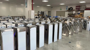 Fabrika doğrudan tedarik süpermarket tek yönlü giriş süpermarket manuel kontrol bariyeri Metal salıncak kapısı - Product Image 6