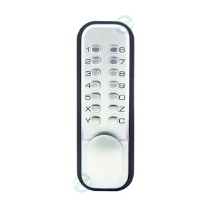 Zinc Alloy Silver Digital Push Button Mechanical Code Key Lock Home Hotel Aluminum Material Cloud Data WiFi Glass <strong>Entry</strong> Main