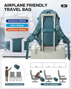 Water Resistant Compression Carry on Luggage <strong>Bag</strong> Airback Vacuum Seal Compression Travel Backpack