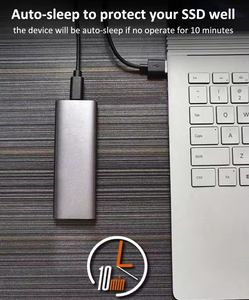 เคส M.2 NVMe PCIe SSD Type C USB 3.1 10Gbps B KEY B + M อุปกรณ์กุญแจอลูมิเนียมฟรี M2 SSD Enclosure - Product Image 6