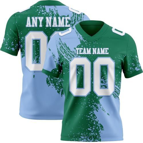 Kelly Green and Light Blue