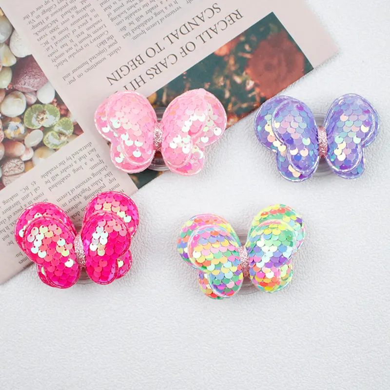 Mobile phone accessories a gifts luxury design phone Socket Factory Wholesale Butterfly Sequin Collapsible Grip stand Give Gifts