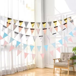 Waterproof Party Christmas Colourful <strong>Strings</strong> <strong>Bunting</strong> <strong>Flags</strong>,rainbow <strong>Triangle</strong> <strong>Bunting</strong> <strong>Flag</strong>,sublimation <strong>Customs</strong> Blank Pennants <strong>Flag</strong> - Product Image 1