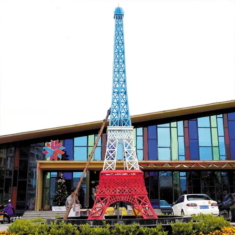 Большая модель, Париж, Эйфелева башня, уличные украшения, сооружение недвижимости