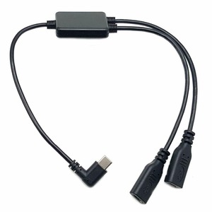 Multifunction <strong>USB</strong> 2 in 1 <strong>Type</strong> <strong>3.1</strong> <strong>C</strong> Male Angled to 2 X <strong>Type</strong>-<strong>C</strong> Female Cord Data Charging <strong>Adapter</strong> Y Splitter Cable - Product Image 1