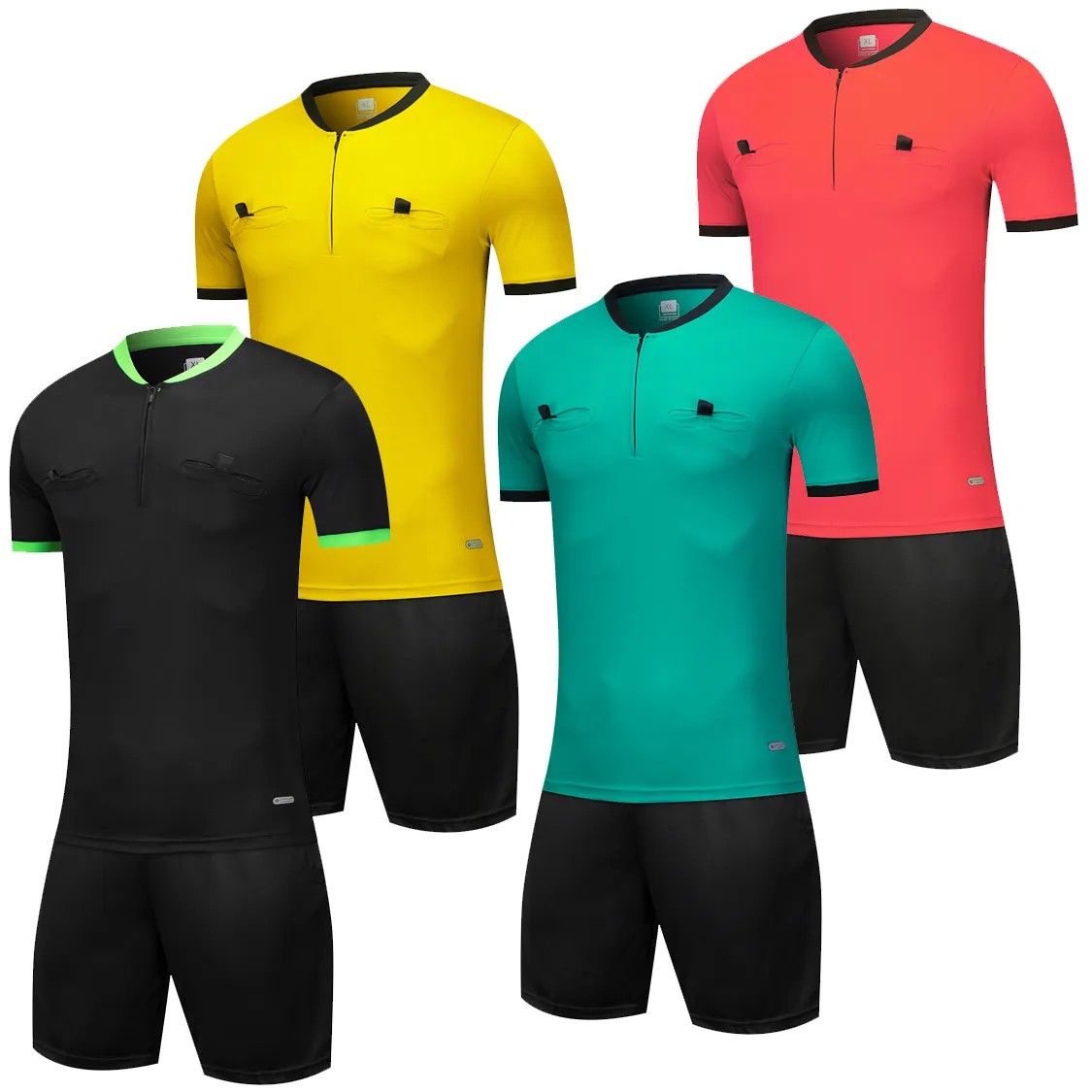 Pro club t-shirts en gros qualité vérifié et trad maillot fifaes worldes coupes football arbitre uniforme football arbitre maillot