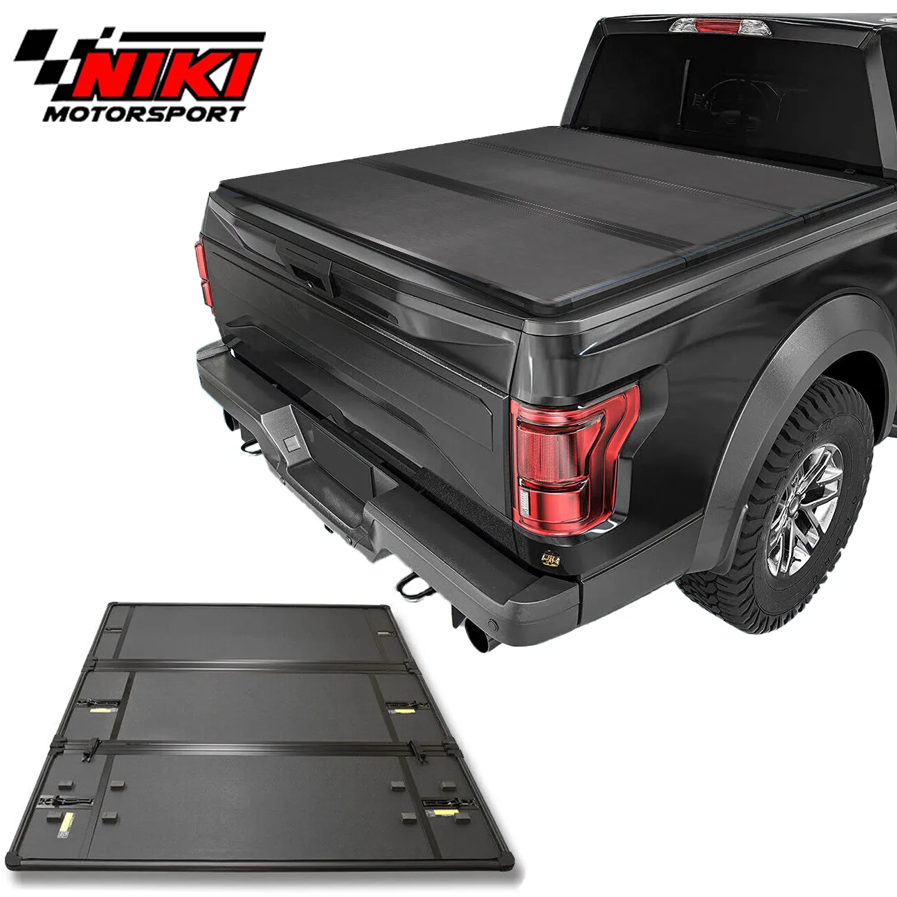 Per Ford F150 F-150 6.5FT Truck Bed Pick up Truck Bed Cover rigida Tri pieghevole in alluminio Tonneau Cover