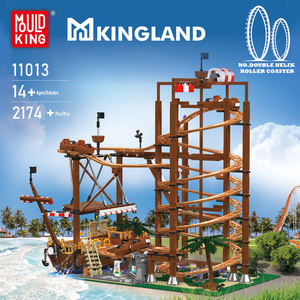 Yeni kalıp kral 11013 kalıp kral çift sarmal hız treni oyuncaklar dinamik rekabet modeli yapı taşları tuğla - Product Image 2