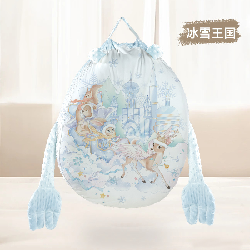 Ice kingdom-doudou velvet cotton double-sided-music beat