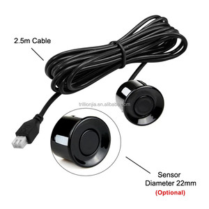 Sistema de sensor de estacionamiento LED Radar de respaldo inverso para automóvil Zumbador Alarma de advertencia Pantalla LED con 4 sensores de estacionamiento - Product Image 3