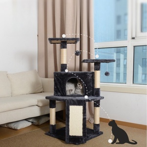 多级大型宠物用品供应猫树抓猫塔攀爬架树公寓宠物玩具猫塔柱 - Product Image 1