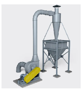 Mild Steel <strong>Cyclone</strong> Dust Collector Includes a Blower, Dust Channel, a Residue Container for Industrial Vacuums Dust Collector - Product Image 2