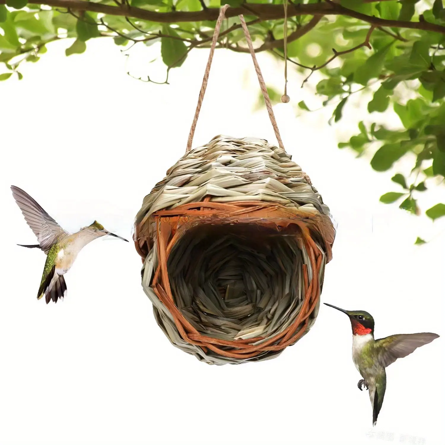 Gran oferta, Nido de Pájaro transpirable para decoración de jardín al aire libre y accesorios para mascotas, nido colgante