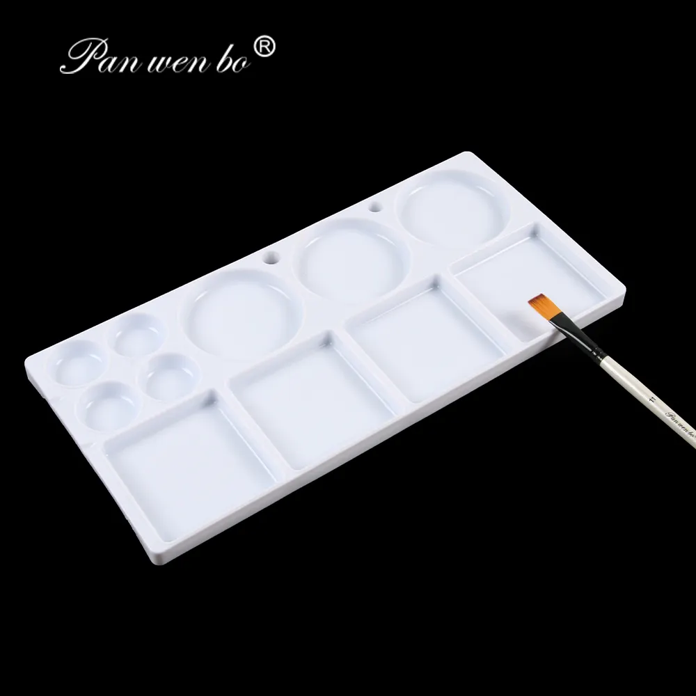 DIY Art Professional Plastic Paint Pallets Desenho Bandeja 11 bem Paint Tray Palettes Plastic Paint Pallets for Kids