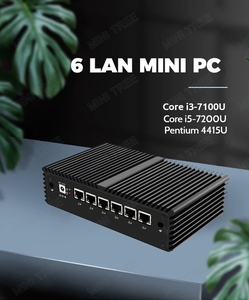 <strong>Computer</strong> Hardware &amp; <strong>Software</strong> Fanless Mini PC Case 6*i211Lan In-tel 7TH Gen 7200U 7100u RS232 COM PXE OPN <strong>Linux</strong> Mini <strong>Computer</strong> - Product Image 5