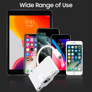 RJ45以太网适配器，带音频USB端口适配器连接器5合1集线器适配器，用于电话 - Product Image 6
