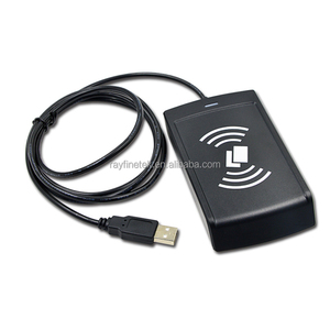 RS-232 Serial or USB 13.56MHz ISO14443A, ISO-15693 Protocol HF RFID Desktop <strong>Reader</strong> and RFID Writer RFID Encoder - Product Image 1