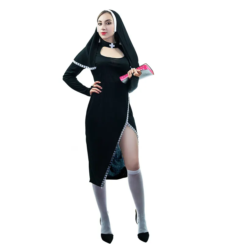 Nonne Kostüm Halloween Party Kostüm Cosplay Naughty Nun Kostüm für Frauen