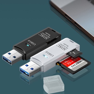 USB 3.0 sd卡适配器高速存储卡读卡器，2合1 TF sd卡读卡器 - Product Image 6