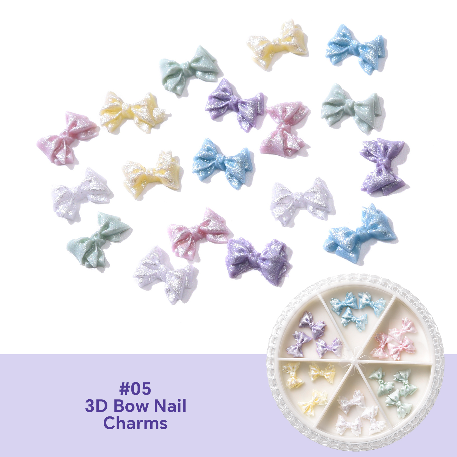 #05 3D Bow Nail Charms