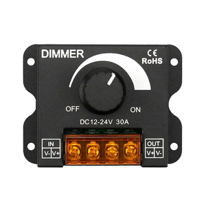 DC 12V-24V LED Dimmer Switch 30A Monochrome PWM Digital Single Color Lamp Strip Remote <strong>Control</strong> Manual LED Controller for - Product Image 3