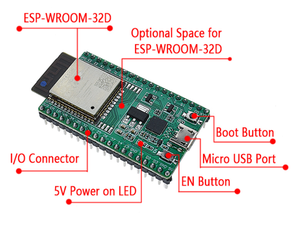 ESP32-DevKitC bordo di centro bordo di sviluppo di ESP32 ESP32-WROOM-32D ESP32-WROOM-32U - Product Image 2