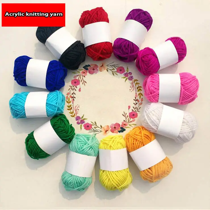 Cotone Acrilico Crochet Filato FAI DA TE di Filati per Maglieria per Artigianato Cuscino Bambola Maglione