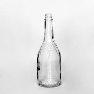Brezilya Isabel ve bordo kırmızı ve beyaz şarap için Tequila kabartmalı üzüm tasarımı için özel 750ml şarap şişesi - Product Image 1