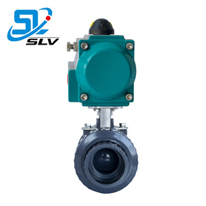DN15 DN20 DN32 DN40 DN50 DN65 PVC CPVC UPVC PVDF PP PPH นิวเมติก True Union PVC วาล์ว63มม. - Product Image 6