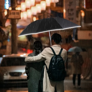 高品质雨伞进口耐用防风自动扣钩环锁反向手柄雨用标志旅行伞 - Product Image 4