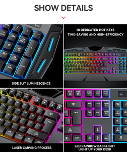 2023 Venda quente Mecânica Rgb Teclado Mouse Combos Set 104 Chave RGB Backlit Teclado Gamer Luminoso Teclado Do Jogo