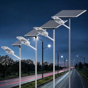 Ngoài trời IP66 rộng năng lượng mặt trời ánh sáng đường phố màu vàng tất cả trong hai 30W 50W 60W 80W 100W 120W 150W 200W cảm biến chuyển động năng lượng mặt trời dẫn ánh sáng đường phố - Product Image 1