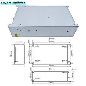 ตัวแปลงไฟฟ้ากระแสสลับเป็น DC AC220V แรงดันคงที่48V 25A 1200W แผงควบคุมไฟ LED แหล่งจ่ายไฟสลับ - Product Image 6