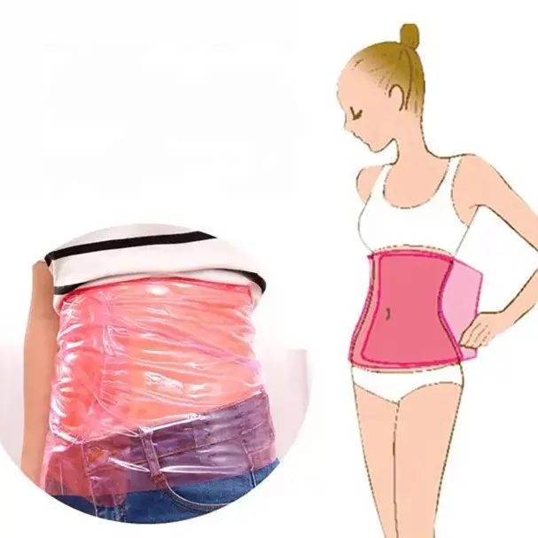 Riutilizzabile PVC sottile Film Sauna sudore pancia pancia più sottile vita allenatore Body Shaper cintura perdere peso gamba vita dimagrante avvolgere