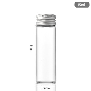 Screw Neck 5ml 7ml <strong>8ml</strong> 10ml 12ml15ml 20ml 25ml 30ml Tubular Glass Vial <strong>with</strong> Aluminum <strong>Cap</strong> Messenger <strong>Bottles</strong> - Product Image 3