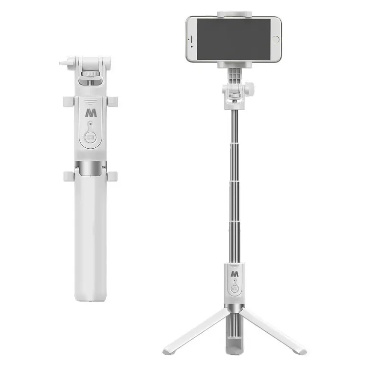 Kablosuz uzaktan uzatılabilir özçekim sopa telefon standı tutucu 3 in 1 kamera tripodu smartphone için