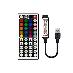DC5V 24 ключа 44 ключа ИК пульт дистанционного управления с 1 м USB Inline ИК контроллер для 5050 2835 RGB Светодиодная лента - Product Image 5