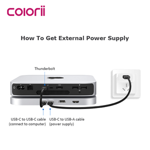 Usb-c hdmi/dp güç geçiş adaptörü aksesuarları bilgisayar donanımı ve yazılım mac mini apple - Product Image 2