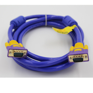 เครื่องฉายภาพ TV 3 + 9 VGA ตัวผู้ไปยังตัวผู้,ความละเอียด50ม. จอ LCD HD สายข้อมูล VGA 12พินสำหรับพีซีพร้อมห่วงแม่เหล็กคู่ - Product Image 4