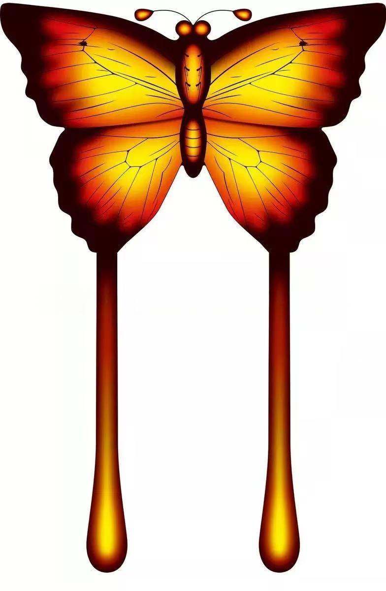Papillon orange de 1,4 mètre de long pour la photographie