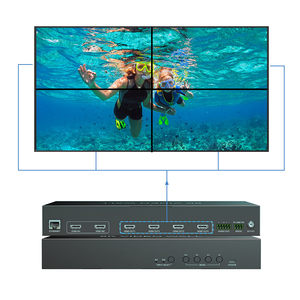 8K 3x3 Salida de controlador de pared de vídeo Salida de Audio autoadaptable 8K60hz 4:2:0 IP/RS232 Control 7680 controlador de pared de vídeo 8x8
